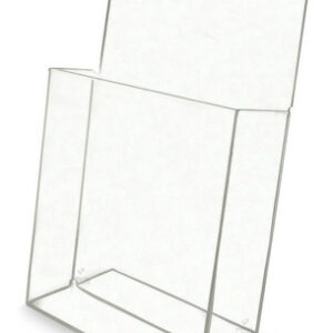 Display Suporte L Balcão Mesa A4 21x30cm Com Bolso Acrílico